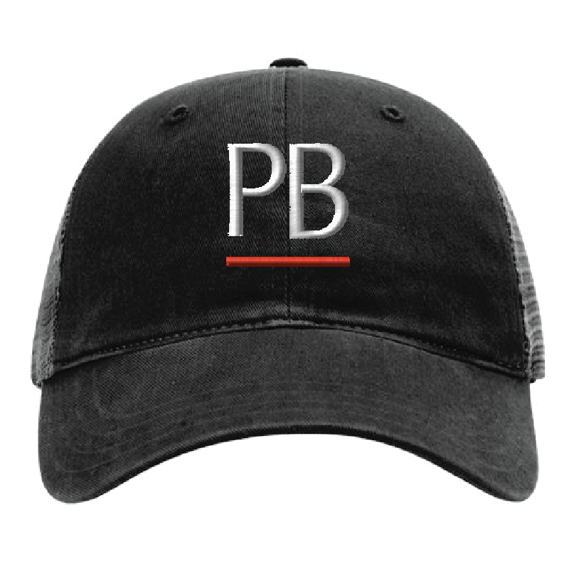 Richardson Garment Washed Trucker Cap - Black