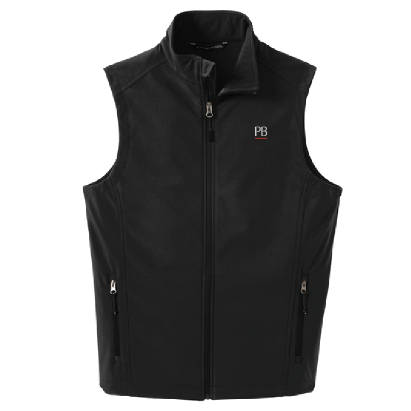 Men's Soft Shell Vest - Black