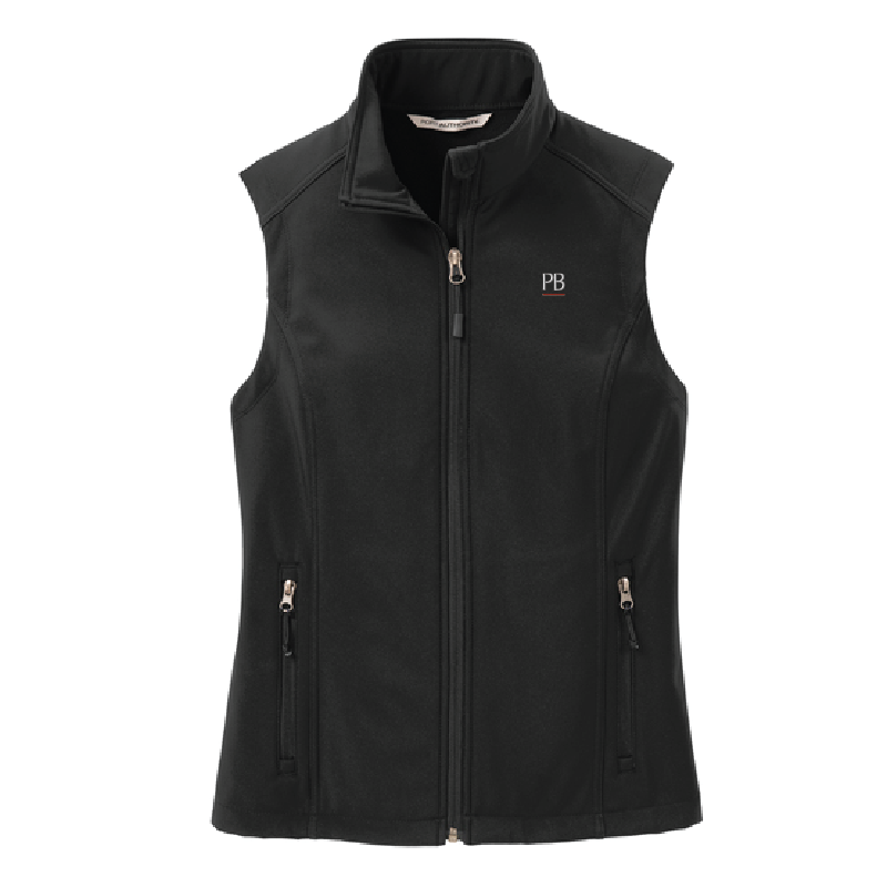 Women's Soft Shell Vest - Black