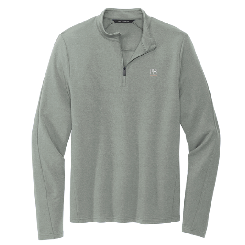 Men's Stretch 1/4 Zip Pullover - Gusty Grey