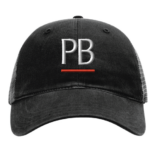 Richardson Garment Washed Trucker Cap - Black