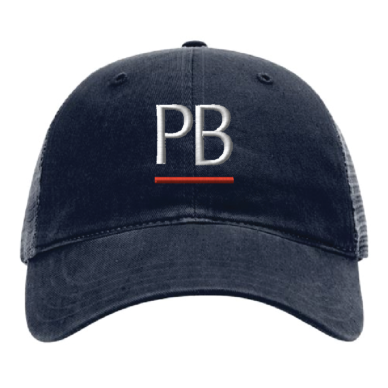 Richardson Garment Washed Trucker Cap - Navy
