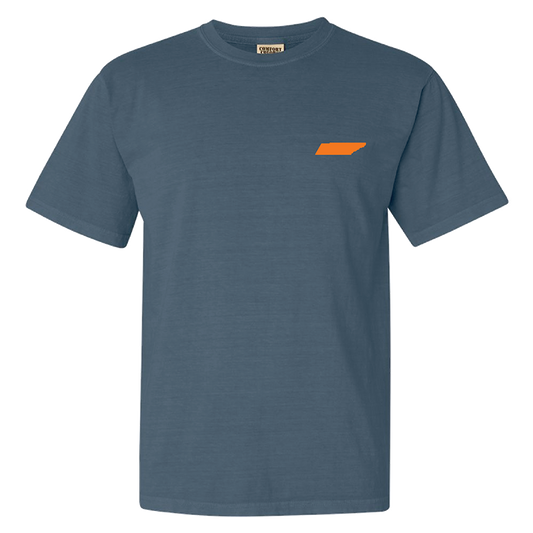 UT Ag Ext State Profile Tee - Denim Blue