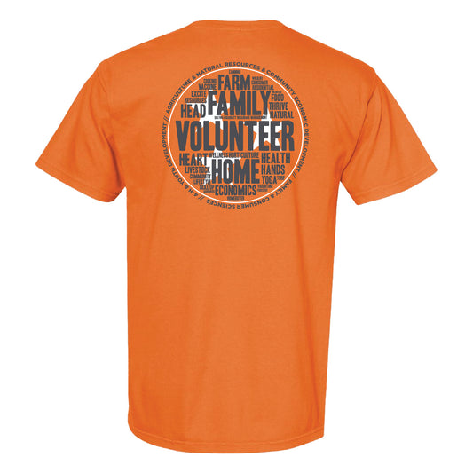 UT Ag Ext Family Volunteer Home Tee - Burnt Orange