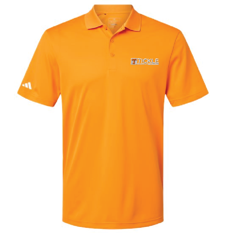 Tickle College of Engineering Men's Adidas Polo - Bright Orange