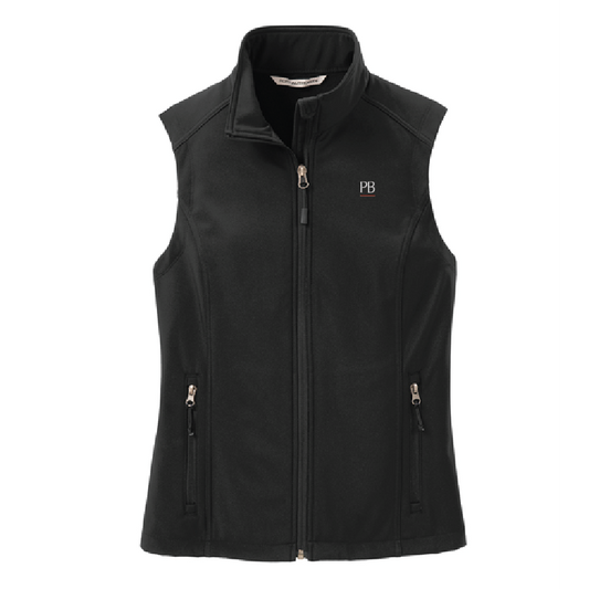 Women's Soft Shell Vest - Black
