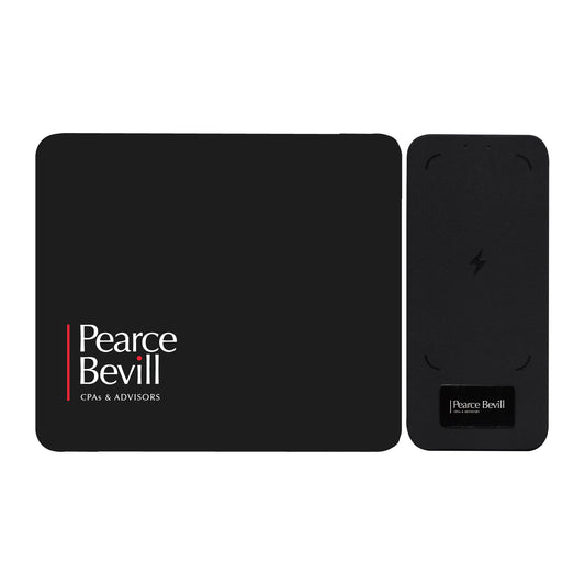 Wireless Charger Mouse Pad Mat - Black
