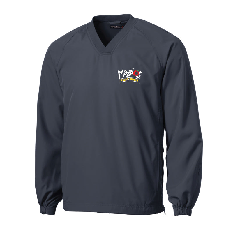 Mazzio's V-Neck Raglan Wind Shirt - Graphite