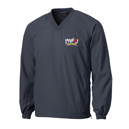 Mazzio's V-Neck Raglan Wind Shirt - Graphite